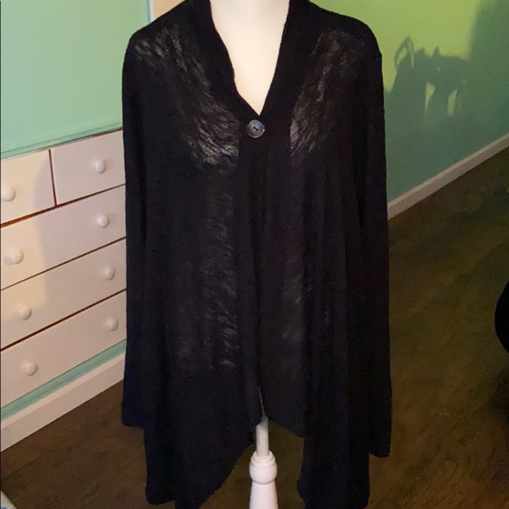 Sheer Black Sweater